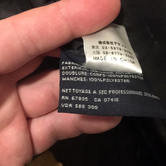 Nautica men’s leather jacket, lightly worn. - Picture 8 of 12